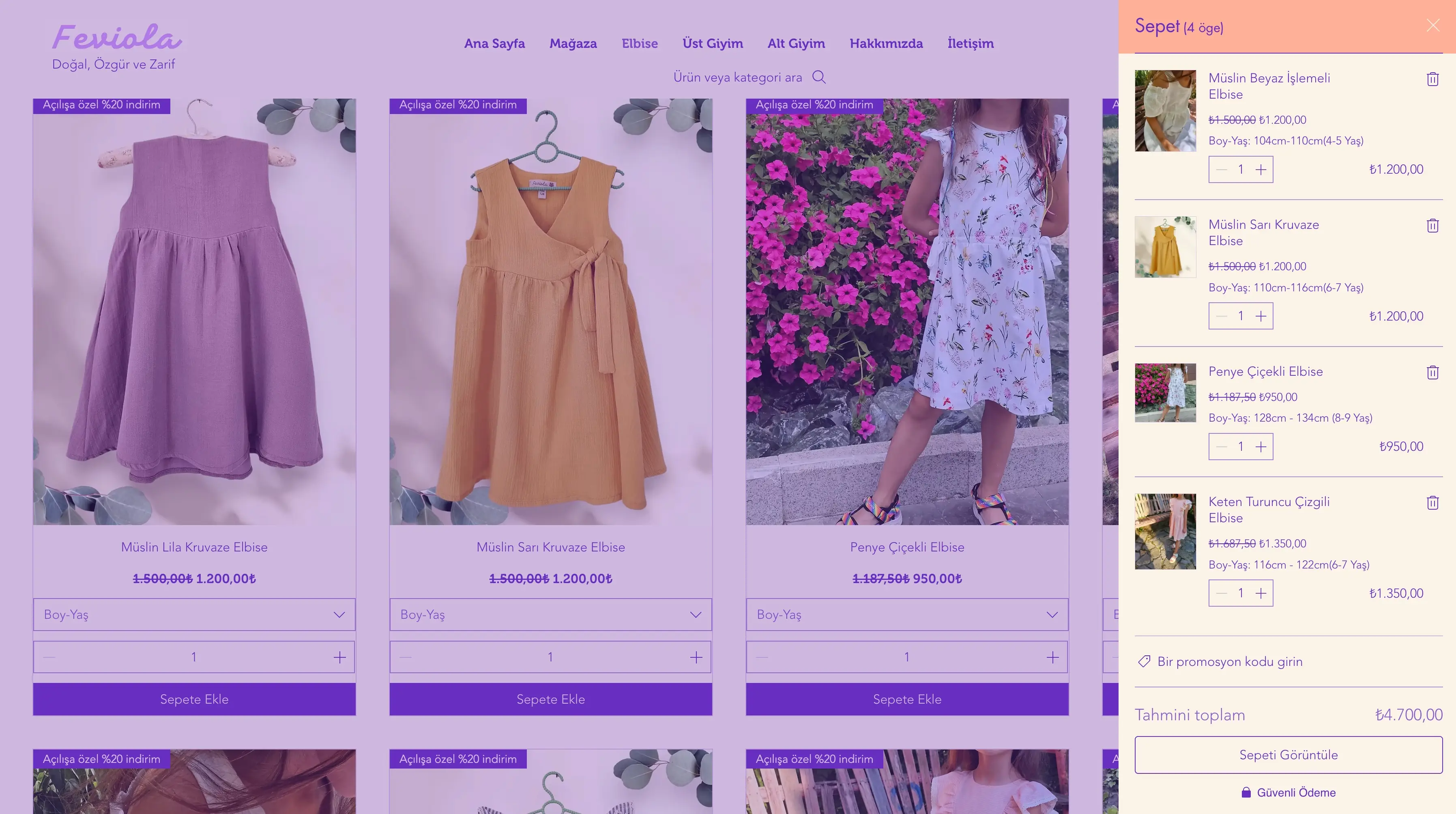 E-Ticaret Sitesi Tasarımı